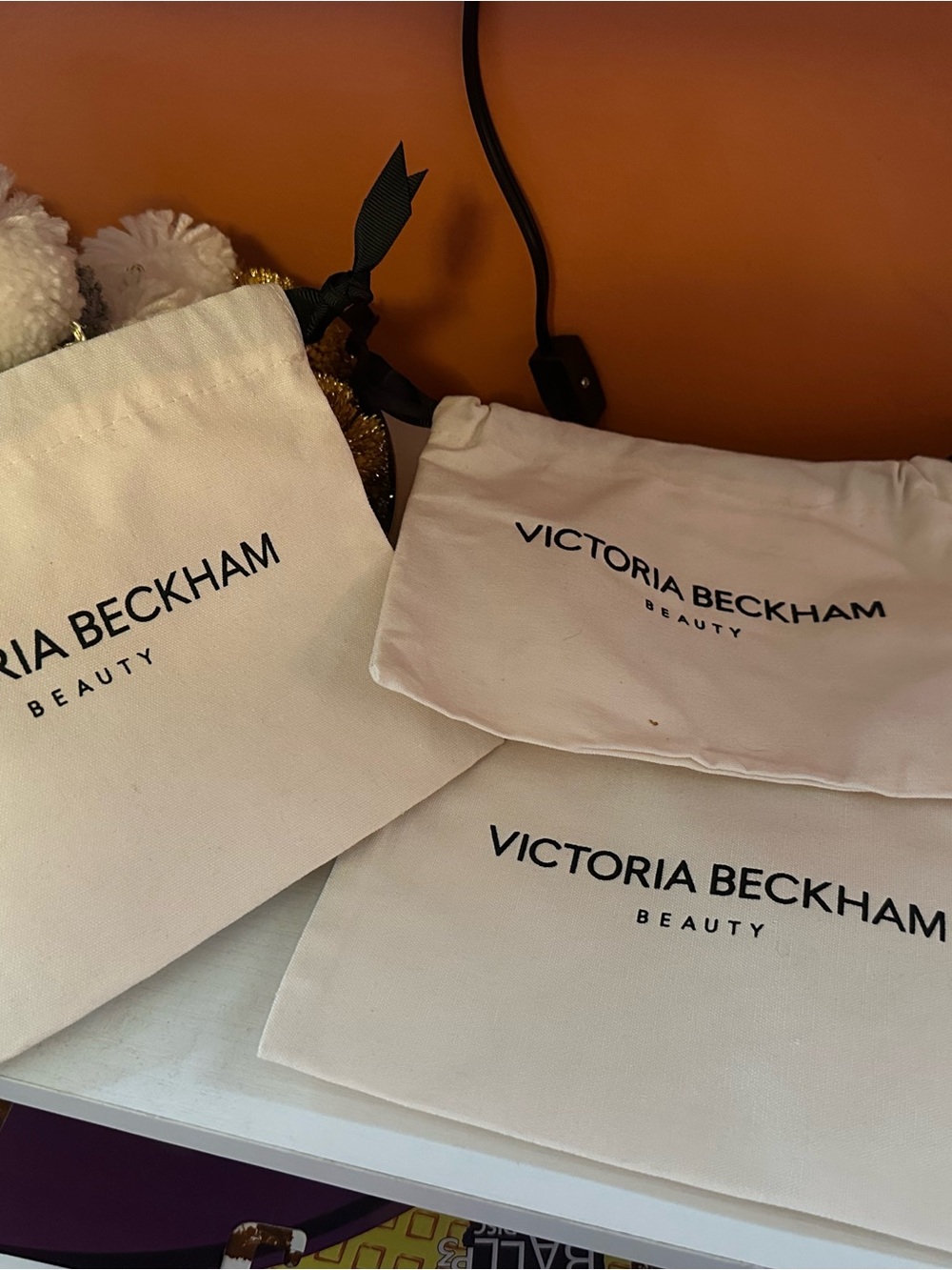 VICTORIA BECKHAM Beauty Canvas Pouch(NWOT)